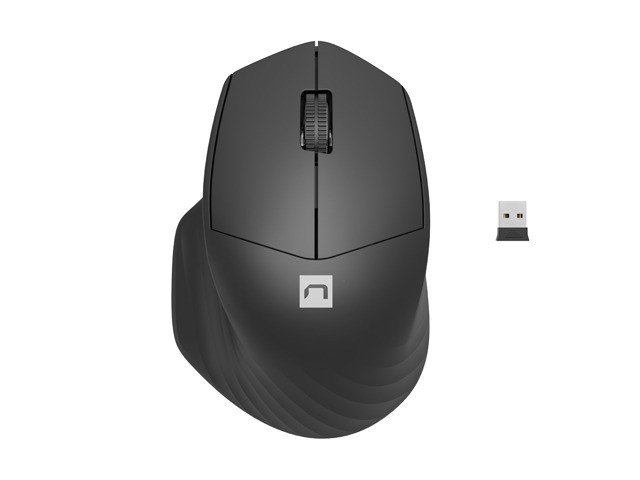 Mysz bezprzewodowa Siskin 2 1600 DPI Bluetooth 5.0 + 2.4  GHz Czarna 