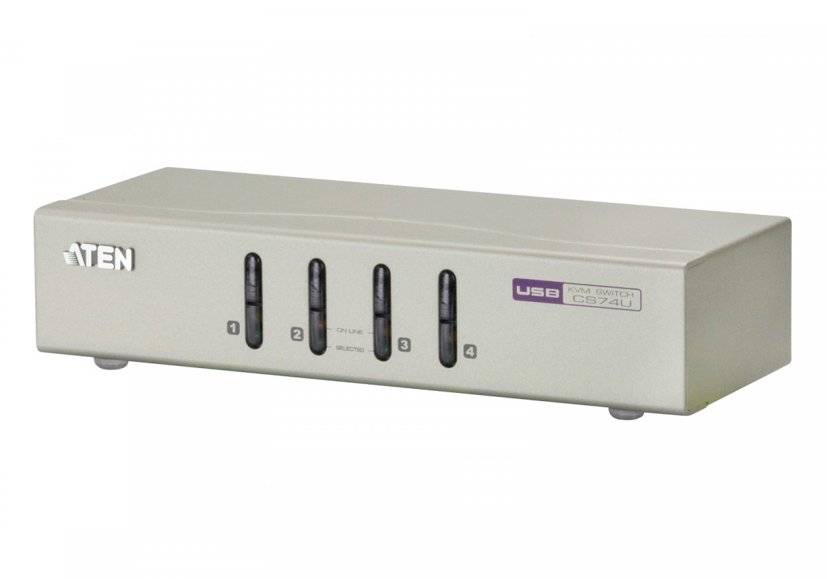 Przełącznik 4-Port USB VGA/Audio KVM Switch CS74U