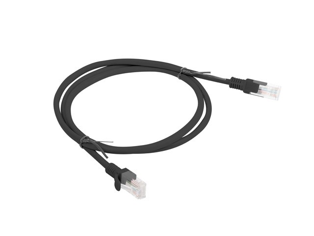 Patchcord kat.5e 1.0M UTP czarny 