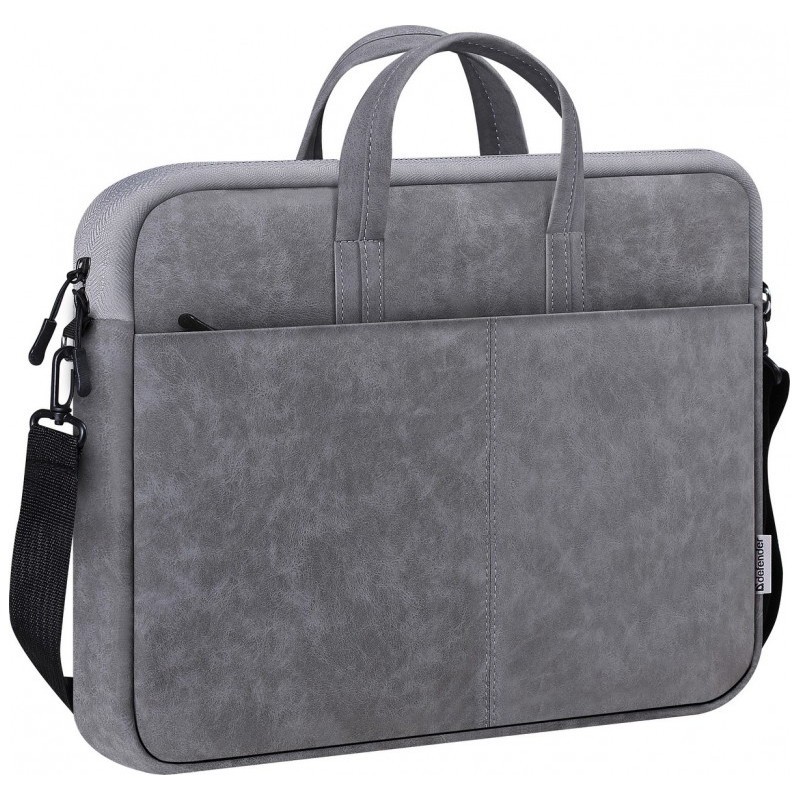 Torba SOLID LEATHER 15,6 cala Szara 