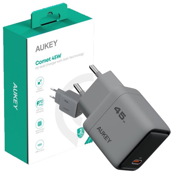 PA-C2 ładowarka sieciowa 1xUSB-C PD 45W 4A QC4+ PD3.0 AFC PPS FCP SCP SSCP