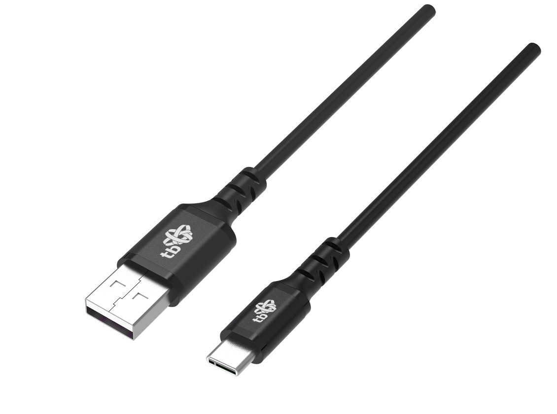 Kabel USB-USB C 2m silikonowy czarny Quick Charge 