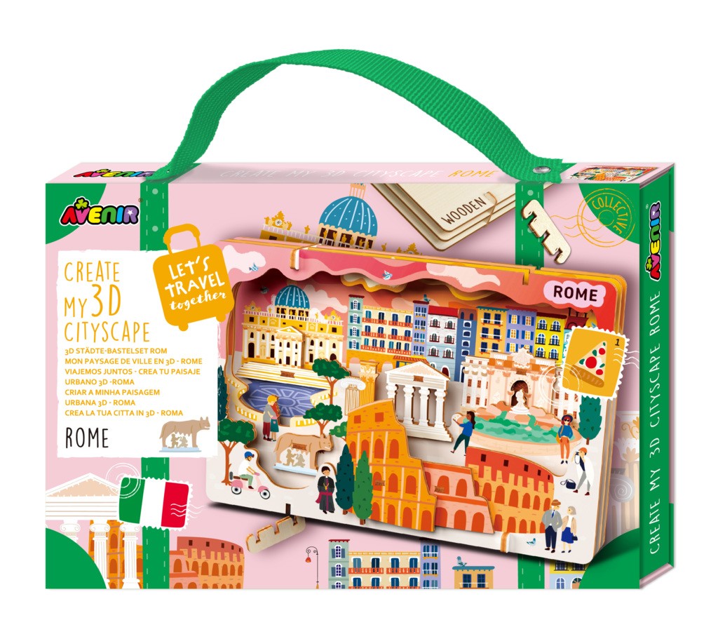 Puzzle Stwórz pejzaż miejski 3D - Rzym 
