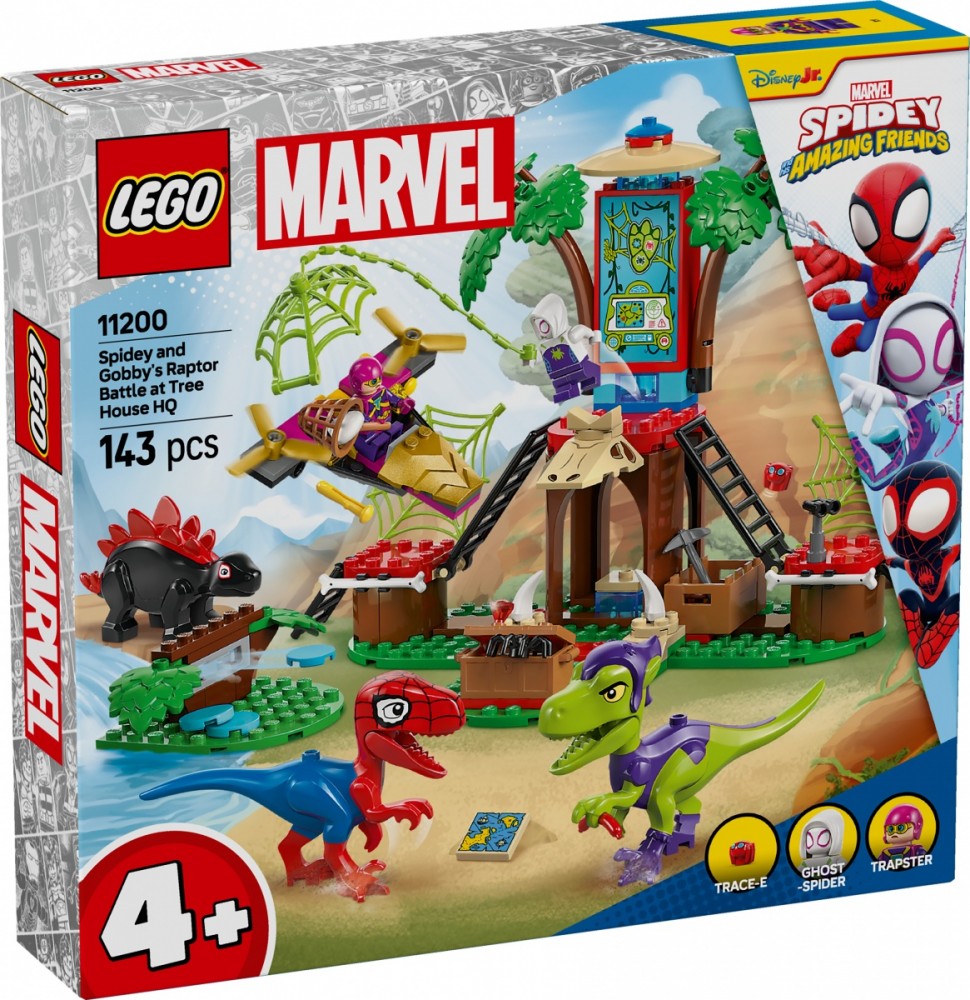 Klocki SPIDEY 11200 Bitwa Spidey'ego i Gobby'ego przy domku na drzewie 