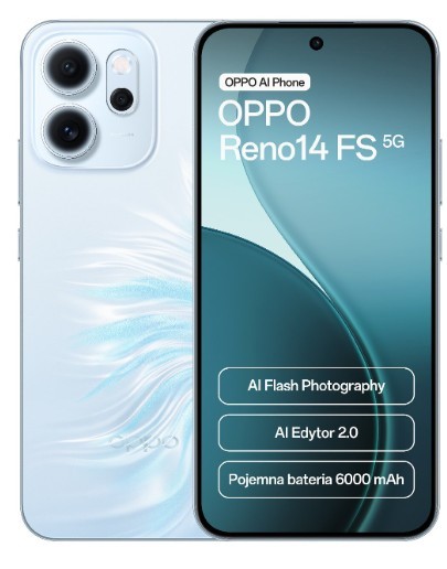 Smartfon Reno14 FS 5G 12/ 512GB CPH2743 niebieski