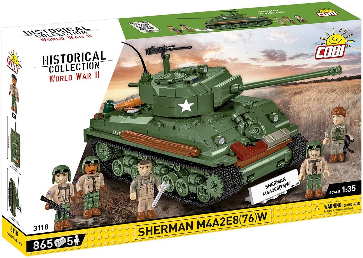 Klocki Sherman M4A2E8 865 klocków 
