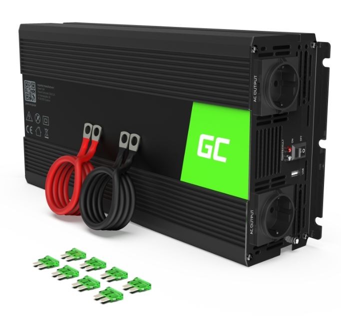 Przetwornica 12V/230V 1500W/3000W Czysty sinus 