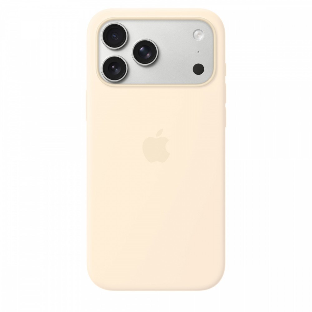 Etui silikonowe z MagSafe do iPhonea 17 Pro Max - wanilia
