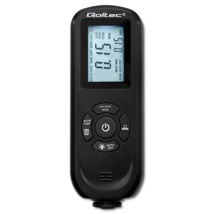 Miernik grubości lakieru z podświetlanym bocznym wyświetlaczem LCD | 0 ~ 2000um 