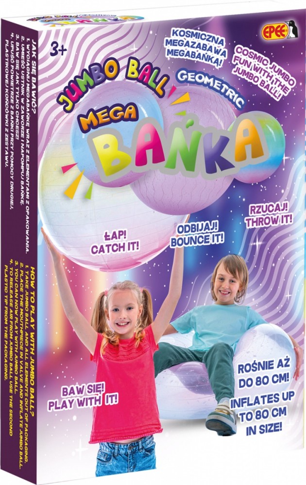 Mega Bańka Geometric Tęczowa 6 
