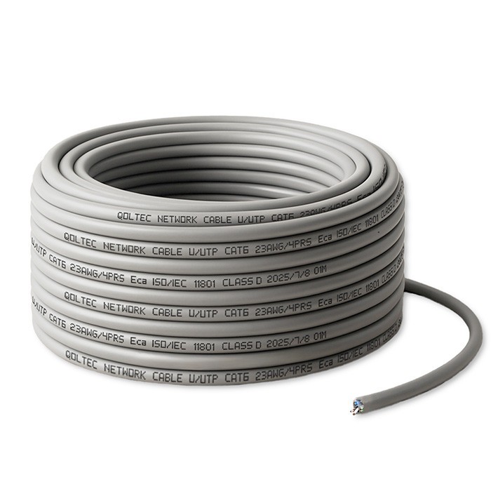 Kabel Patchcord sieciowy skrętka UTP | Miedziany Cu | CAT6 | Highspeed 1Gb/s | LAN | 25m | Szary 