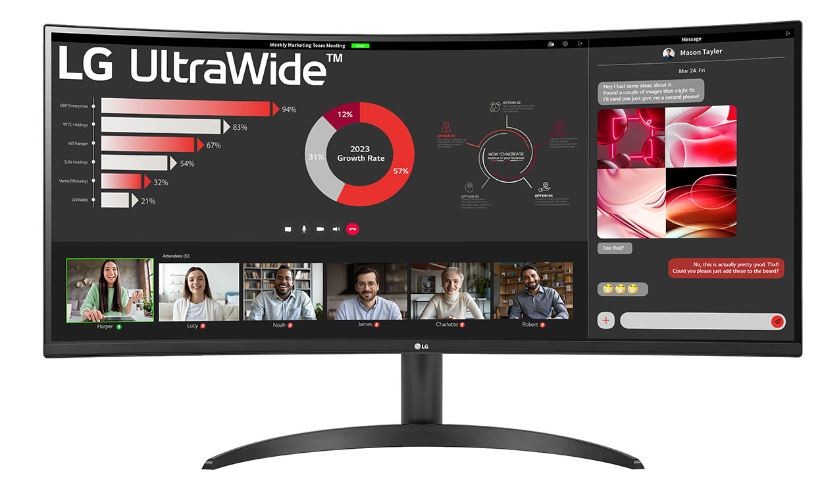 Monitor 34WR50QC-B Ultawide 34 cale WQHD 21:9 FreeSync 