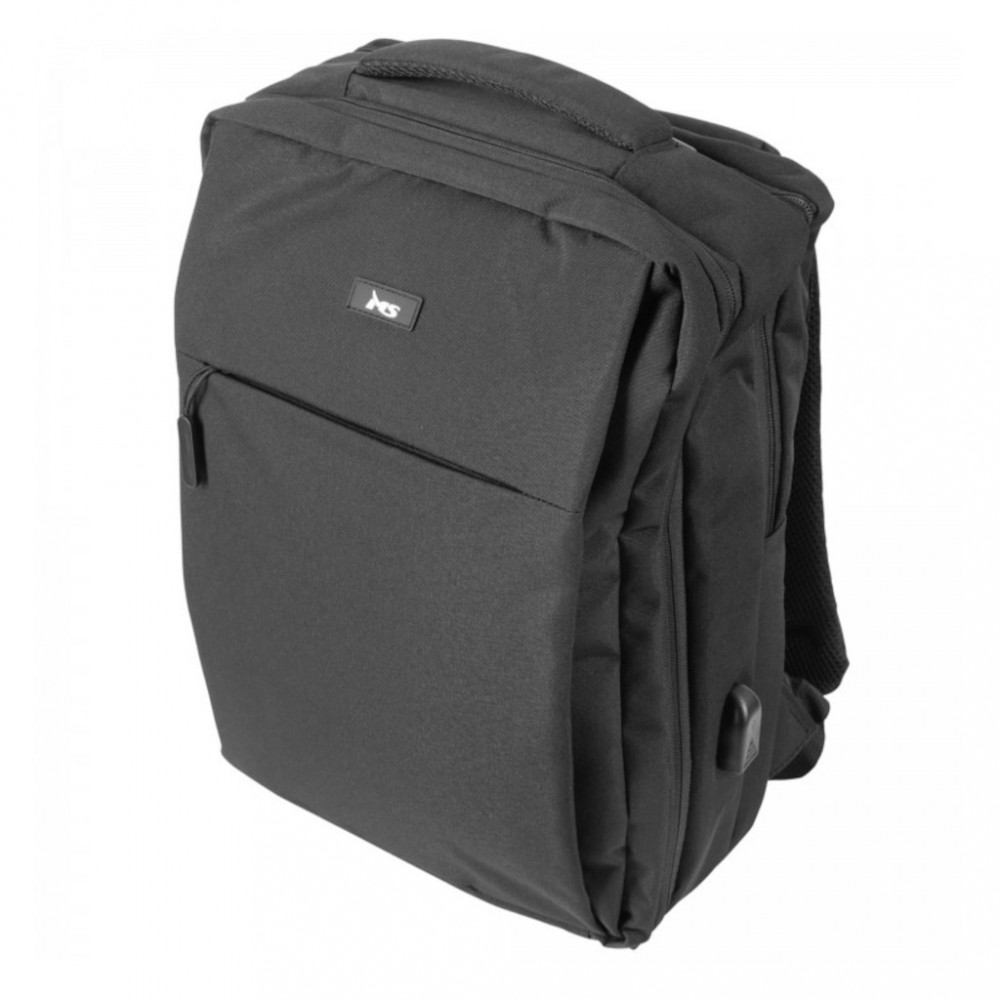 Plecak MS AGON D300 15.6 cala 4 kieszenie Czarny 