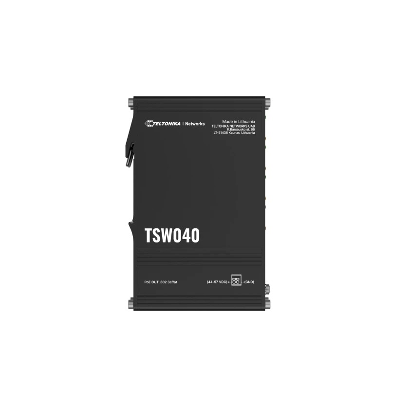 Przełącznik niezarządzalny Industrial switch TSW040 8xPoE+, 8x10/100 Eth, DIN 