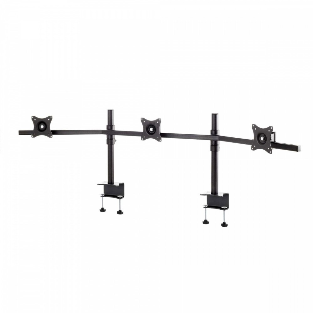 SV11 Uchwyt biurkowy zakrzywiony do trzech monitorów 19-27 cali VESA 75x75 - 100x100 30 kg
