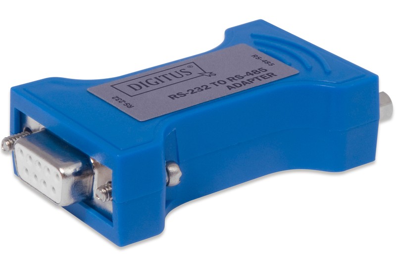 Konwerter / Adapter RS232 (DB9) żeński do RS485 (DB9) męski + 3-pinowa listwa śrubowa | Dystans 1200m (RS-485), 5m (RS-232)
