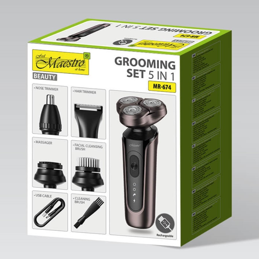 Zestaw do golenia 5w1 USB  MR-674