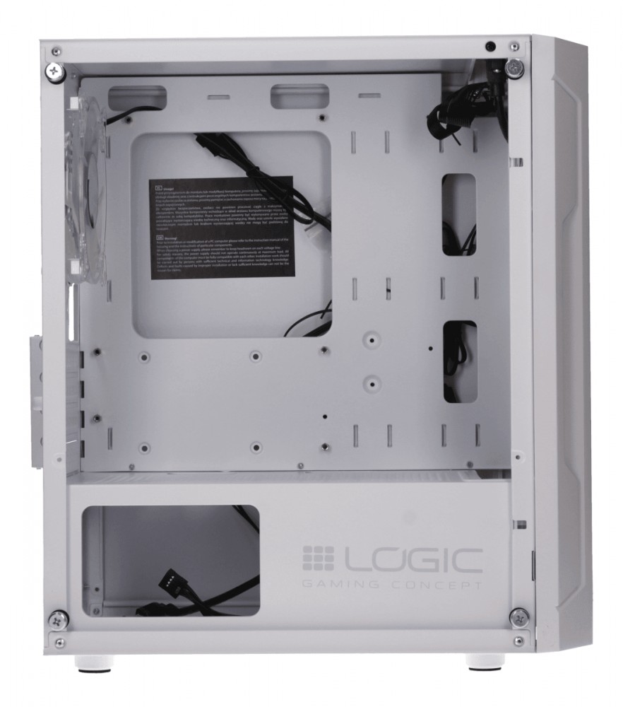Obudowa Komputerowa Logic Aramis ARGB Mini USB 3.0 Biała 