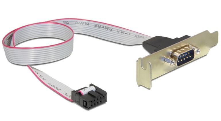 Gniazdo DB9 (COM9) na śledziu + low profile 