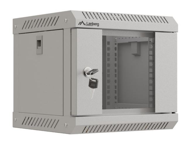Szafa instalacyjna rack wisząca 10 cali 4U 300x300 szara 