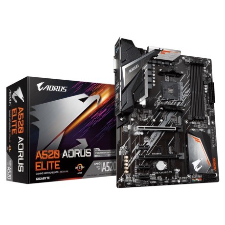 Płyta główna A520 AORUS ELITE AM4 4DDR4 HDMI/DVI M.2 ATX 