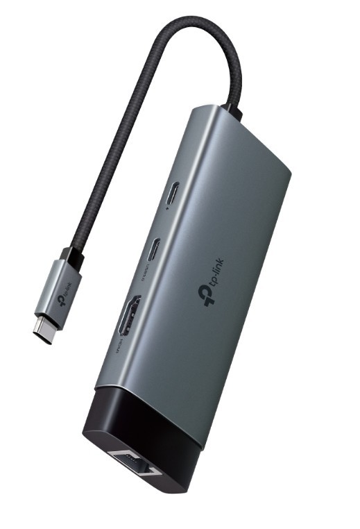 Hub USB Type-C  6-Port  	UH6120C 1 × USB-C Connector,1 × HDMI 4K 60Hz Port,1 × USB-C PD 100W Port,1 × RJ45 