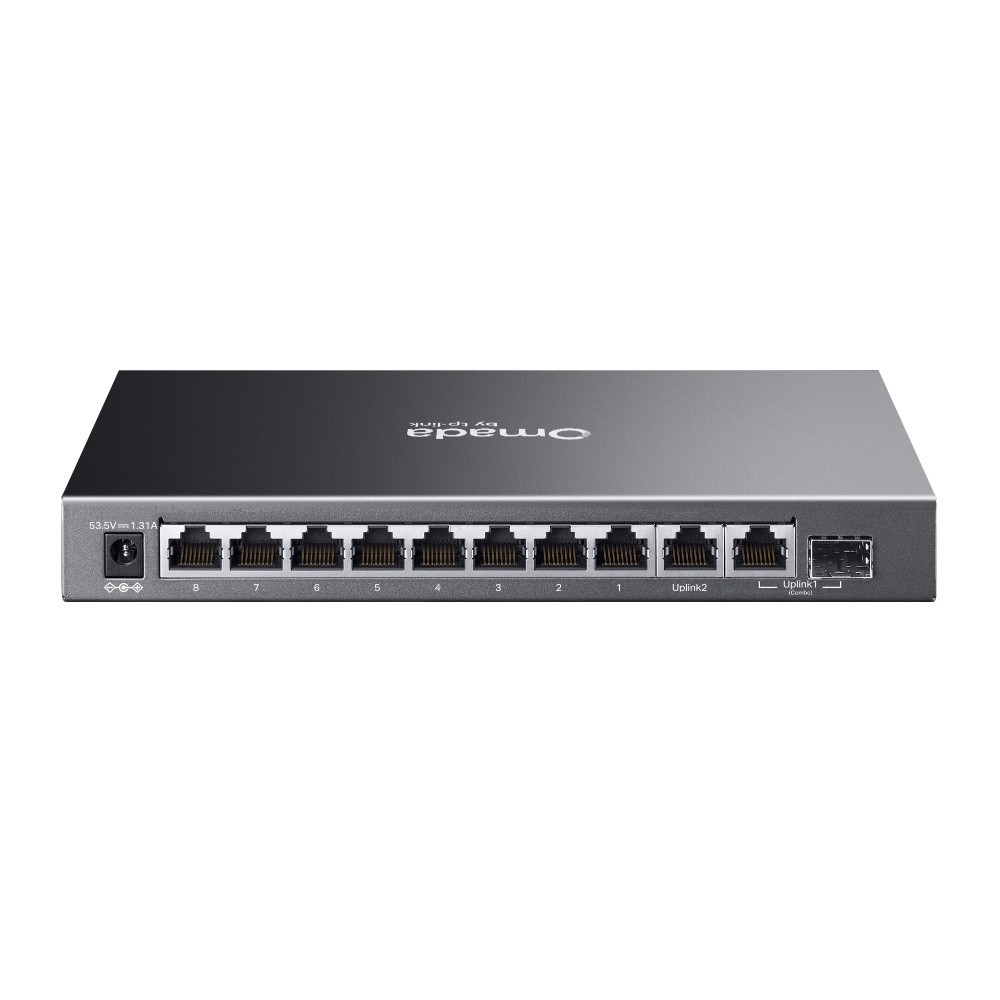Przełącznik zarządzalny ES210GP Omada 10-Port Gigabit Easy Managed Switch with 8-Port PoE+ 