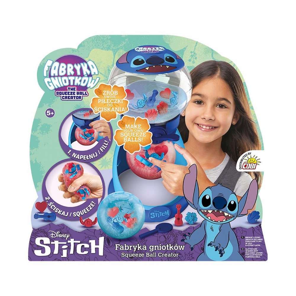 Zestaw Squeez Ball Fabryka gniotków - Stitch 