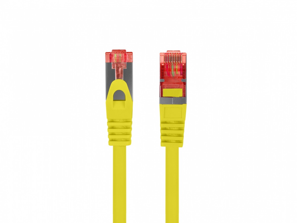 Patchcord kat.6 s/ftp lszh cu 0.25m żółty fluke passed 
