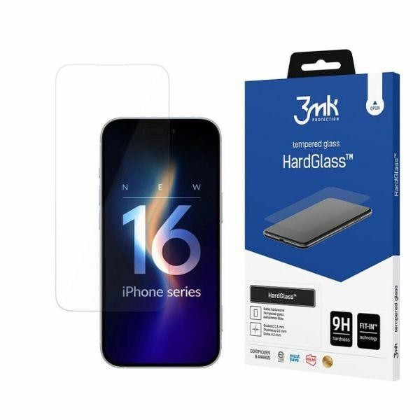 HardGlass iPhone 16 Plus 6,7" szkło hartowane 9H 