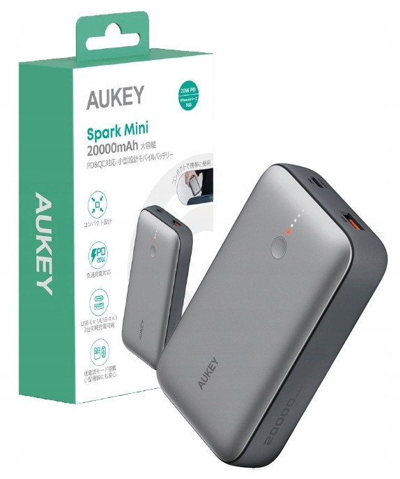 PB-Y57 Mini Power Bank 20000mAh 22.5W 2xUSB PD 3.0 QC 3.0 LED