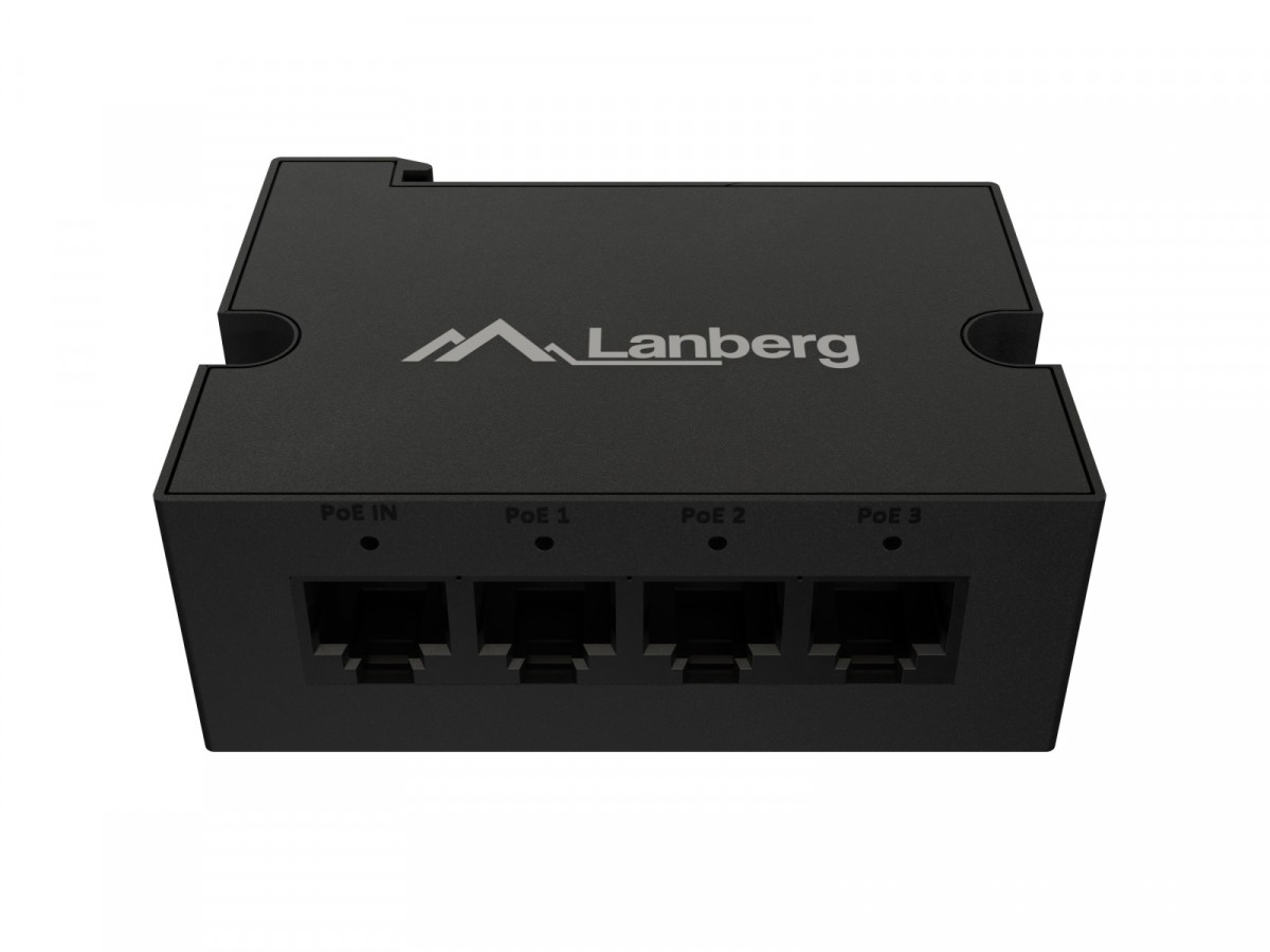 Przełącznik Din-Fe4-At-30W 1xIn 3xOut 100MB PoE Extender Fast Ethernet Din Rail at 30W