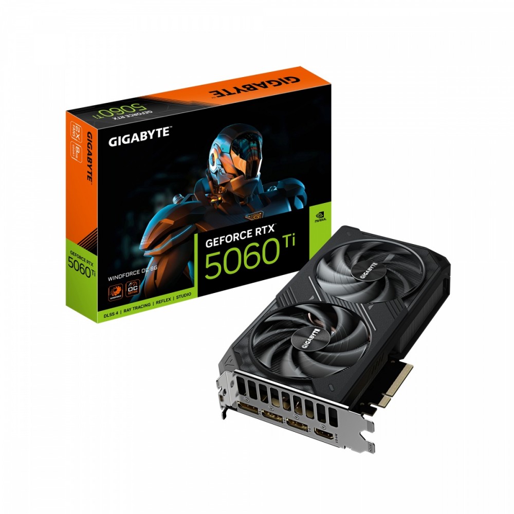 Karta graficzna GeForce RTX 5060 Ti WINDFORCE OC 8G 128BIT GDDR7 HDMI/3DP