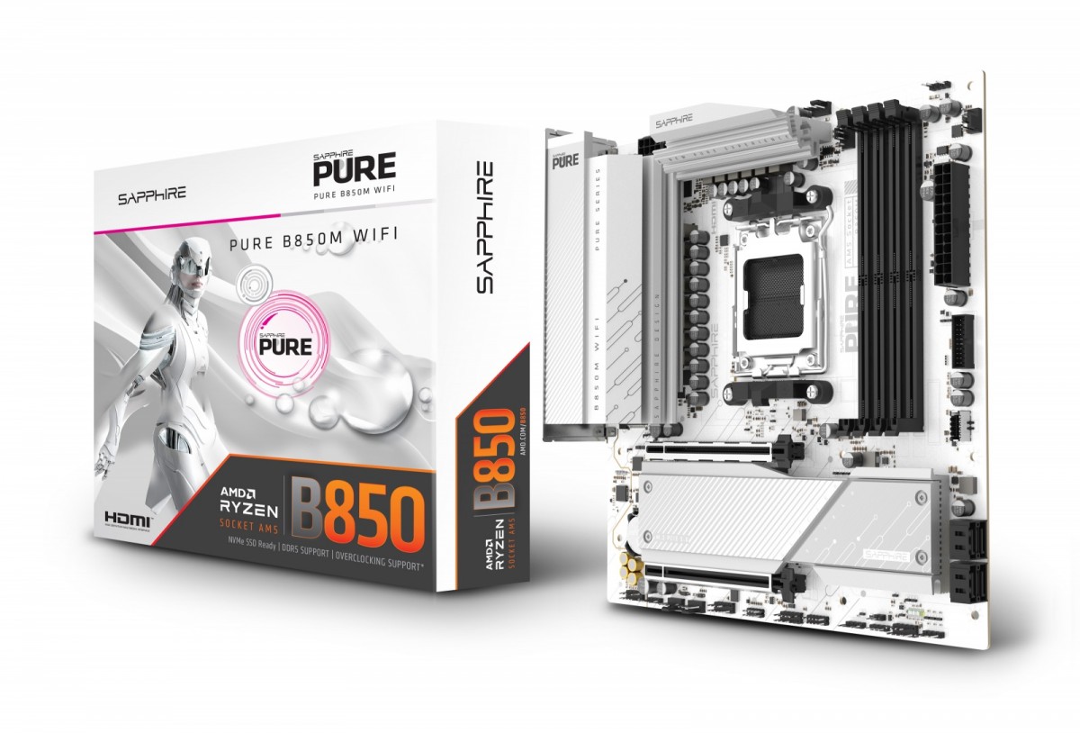 Płyta główna PURE B850M WIFI AM5 4DDR5 mATX 