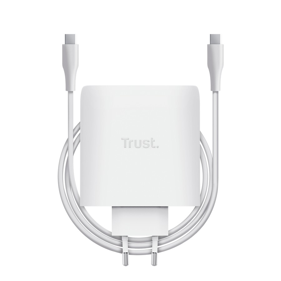 Ładowarka biała MAXO GaN 100W 2x USB-C 