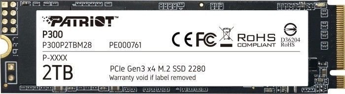 Dysk SSD P300 2TB M.2 PCIe Gen 3 x4 2100/1650 