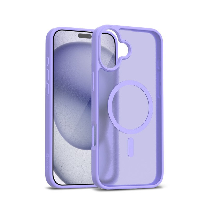Etui Hybrid Matte Magnetic Etui MagSafe iPhone 17 Lawendowe