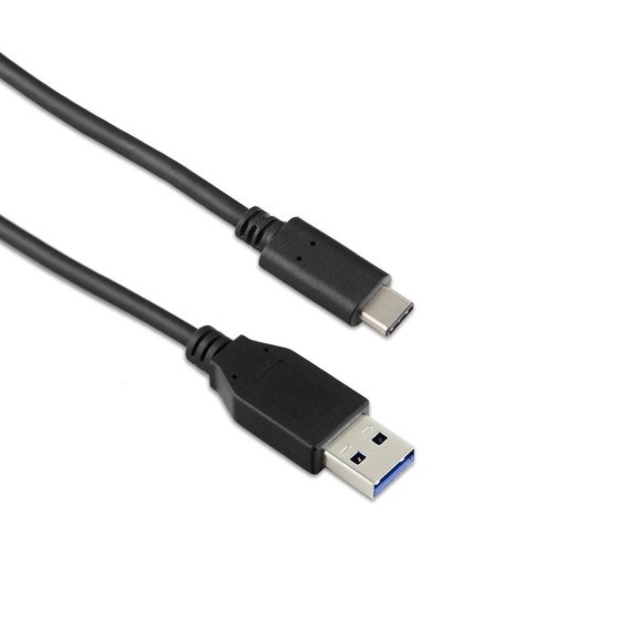 Kabel 1m USB-C to USB-A 3.1 Gen2 (10 Gbps 5A) Black 