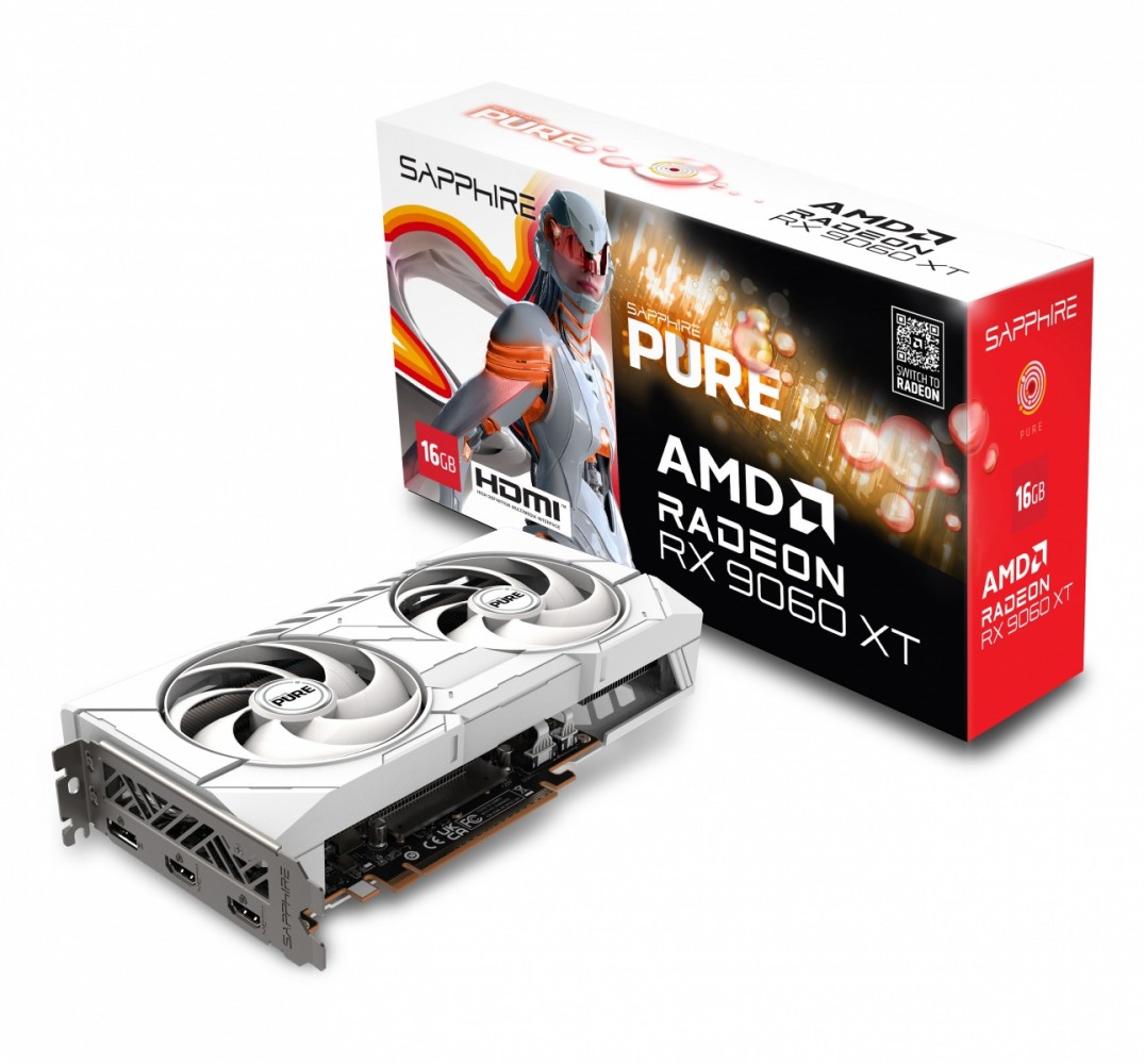 Karta graficzna Radeon RX 9060 XT PURE 16GB GDDR6 128bit DP/2HDMI