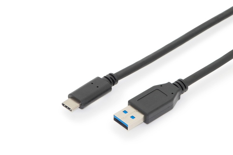 Kabel połączeniowy USB 3.1 Gen.2 SuperSpeed+ 10Gbps Typ USB C/USB A M/M, Power Delivery 1m Czarny 