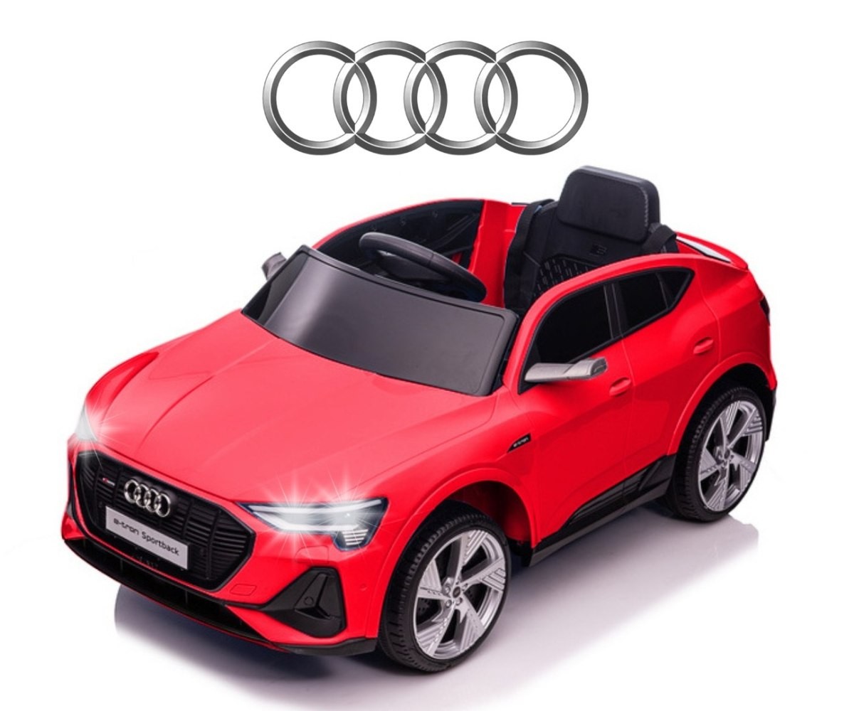 Pojazd na akumulator Audi E-Tron czerwony