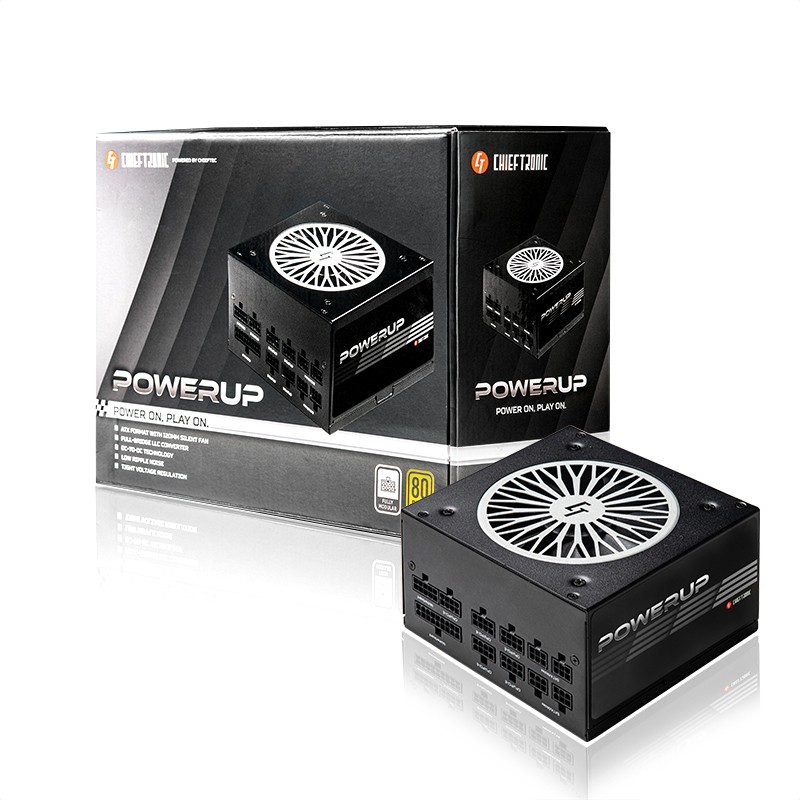 Zasilacz GPX-750FC 750W PowerUp 80PLUS Gold 