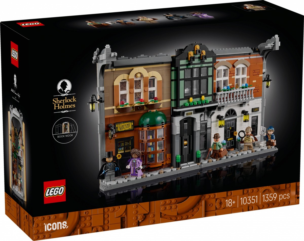 Klocki Icons 10351 Sherlock Holmes: Book nook