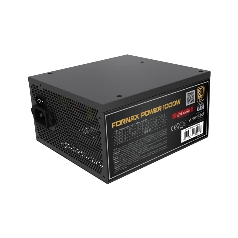 Zasilacz ATX o mocy 1000W aktywne PFC 12 cm fan 80+Gold