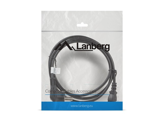 Kabel zasilający CEE 7/7 - IEC 320 C13 VDE 1.8M czarny 
