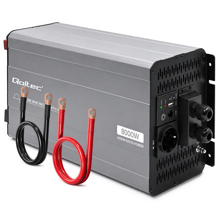 Przetwornica napięcia Pure Sine Wave | 12V na 230V | 4000/8000W |UPS BYPASS 