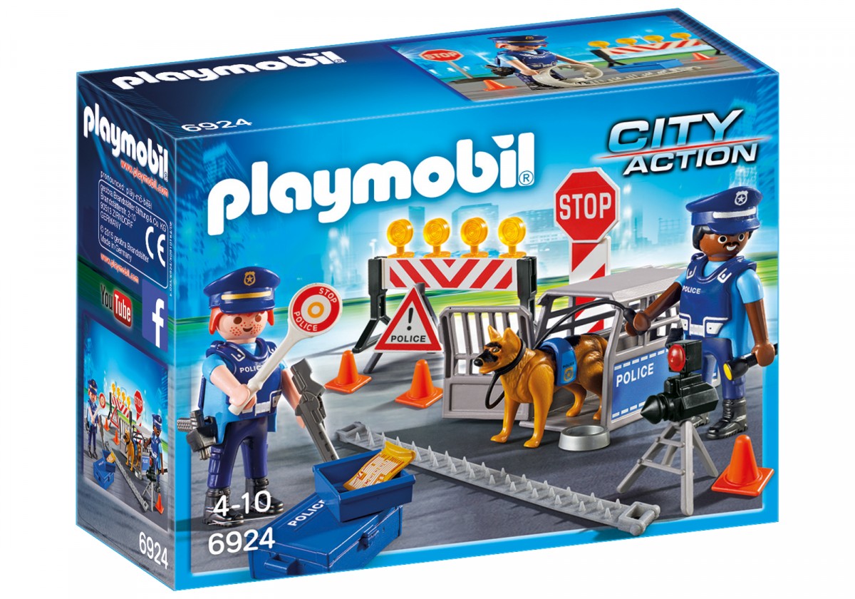 Zestaw z figurkami City Action 6924 Blokada policyjna  