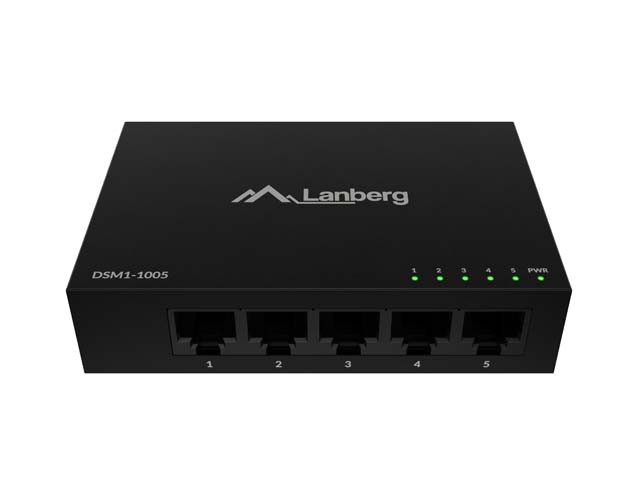 Switch DSM1-1005 5X 1GB/S niezarządzalny Gigabit Ethernet Desktop 12V ( obudowa metalowa) 