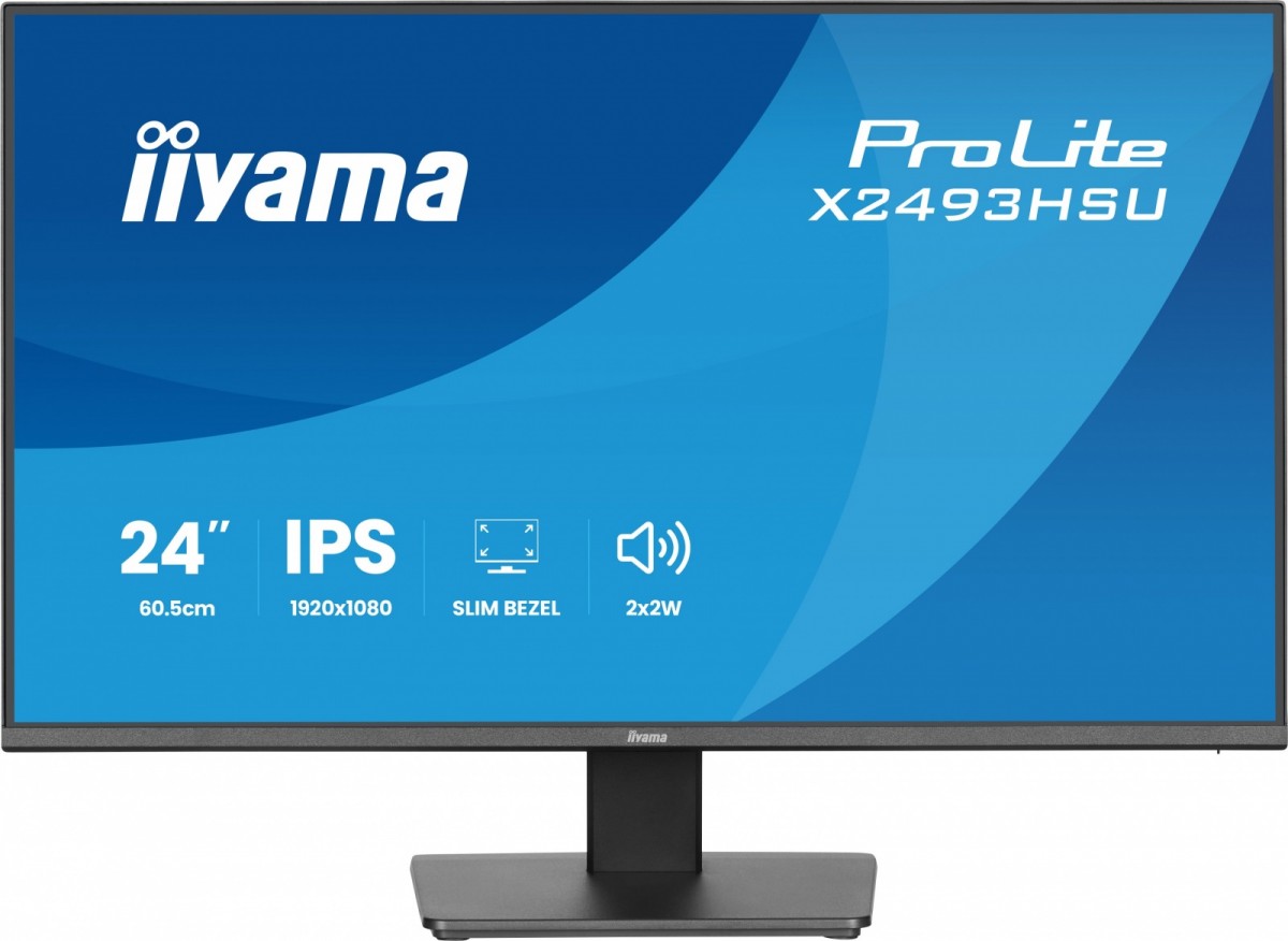 Monitor 24 cale X2493HSU-B1 IPS,FHD,HDMI,DP,120Hz, 1500:1, 2xUSB,    350cd, cienka ramka z 4 stron 