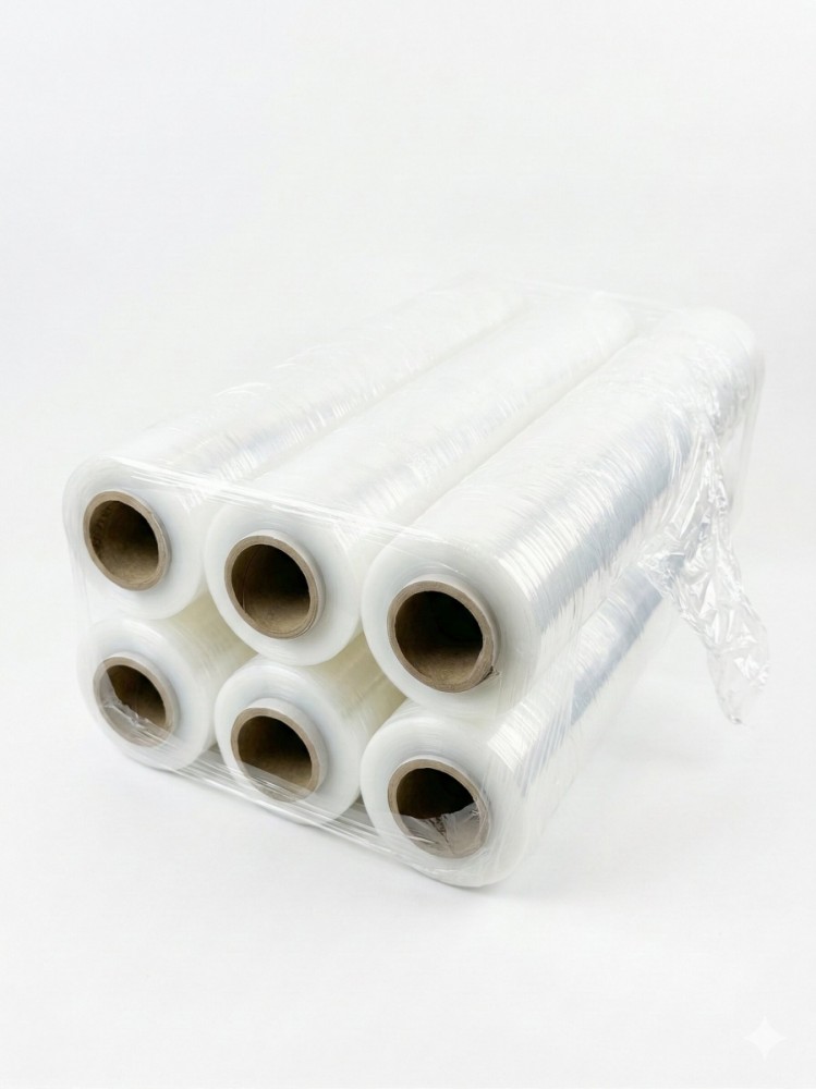 Folia stretch transparent 23mic 1,5 kg x 6  BOX 